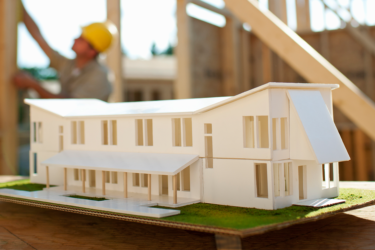 Photo of architecture model of building