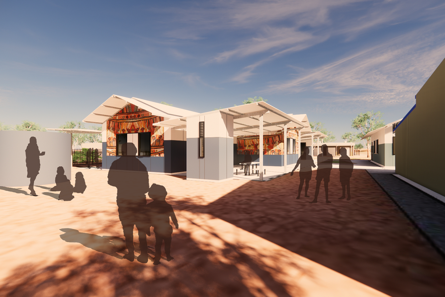 Artist impression by Grieve Gillett Anderson of Fregon Anangu School infrastructure upgrade