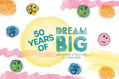 50 years of Dream Big Children's Festival logo