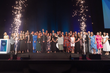 Group photo of the award winners at the Public Education Awards 2025