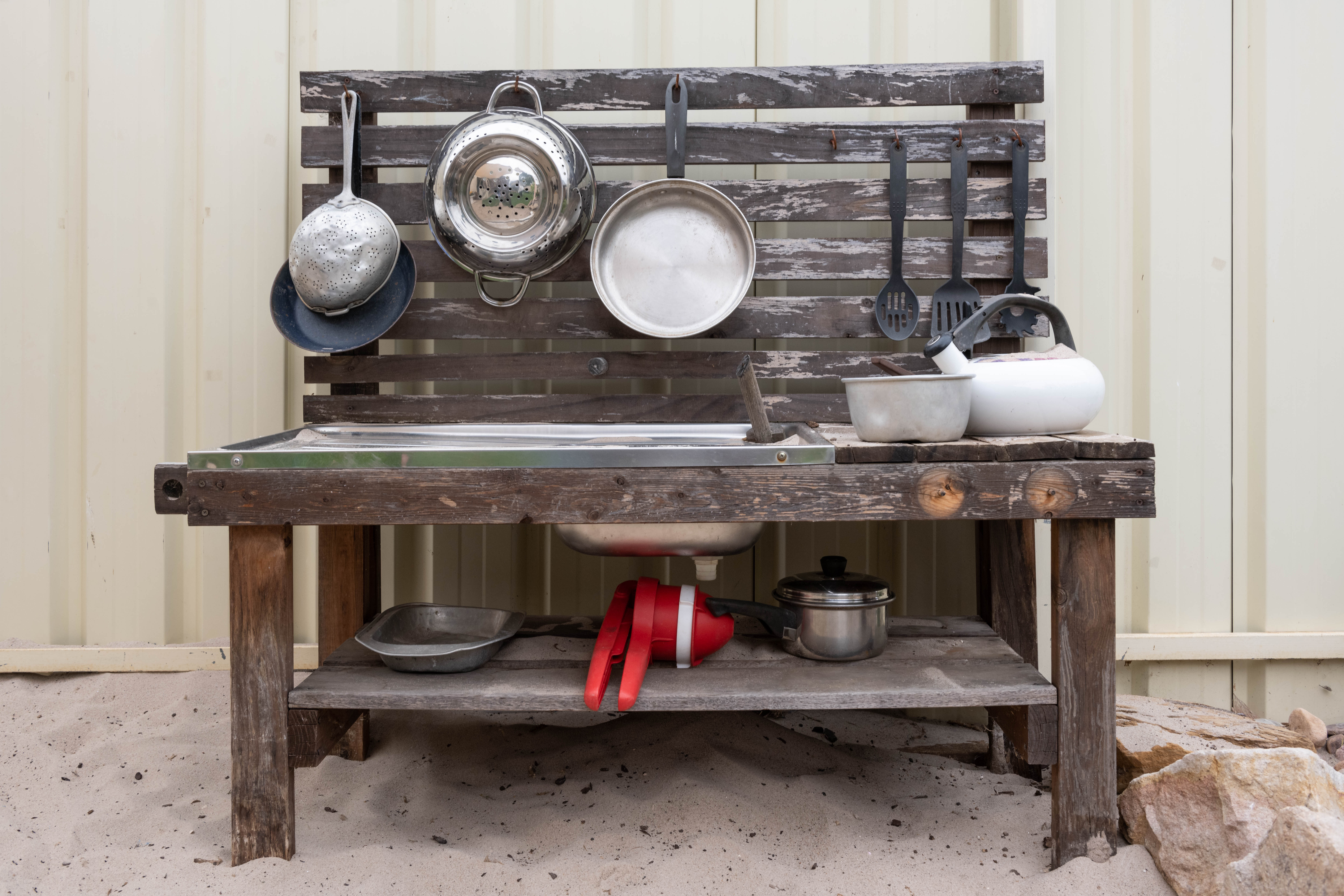 family day care setting – toy mud kitchen