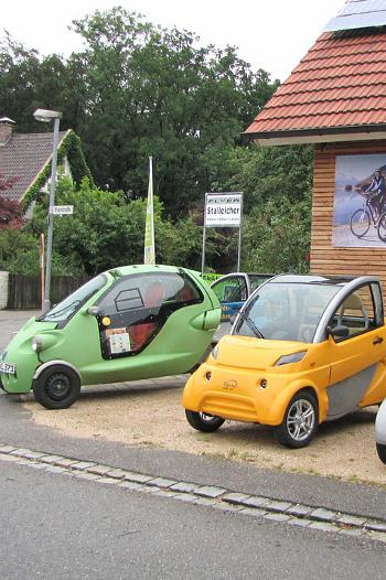 Two cars side by side