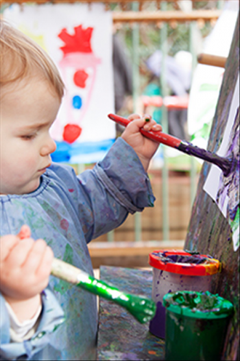 Toddler painting