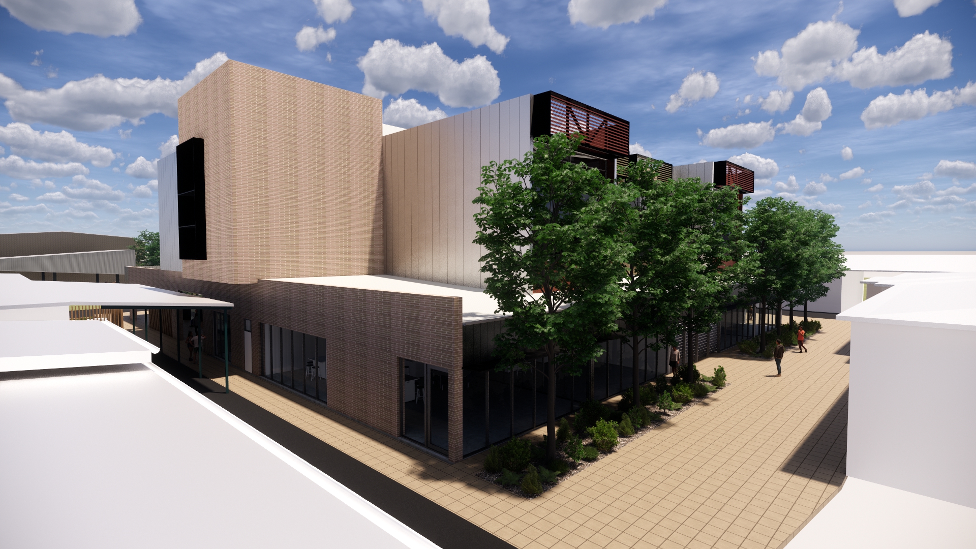 Artist impression of school building