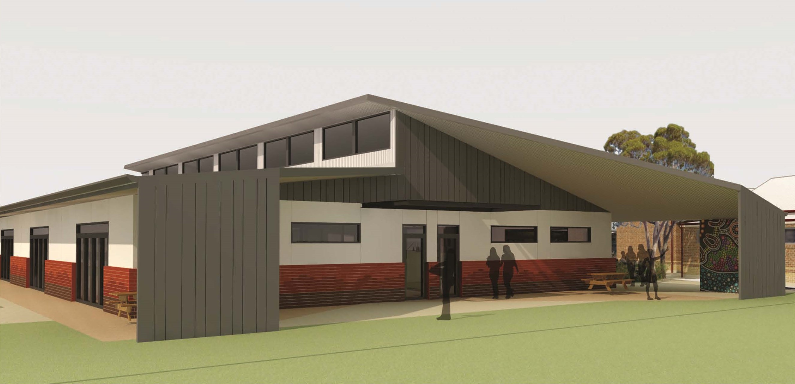 Artist impression of school building concept