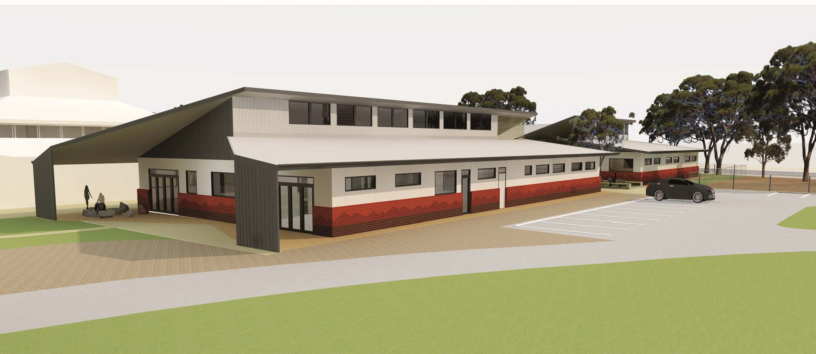 Artist impression of school building concept