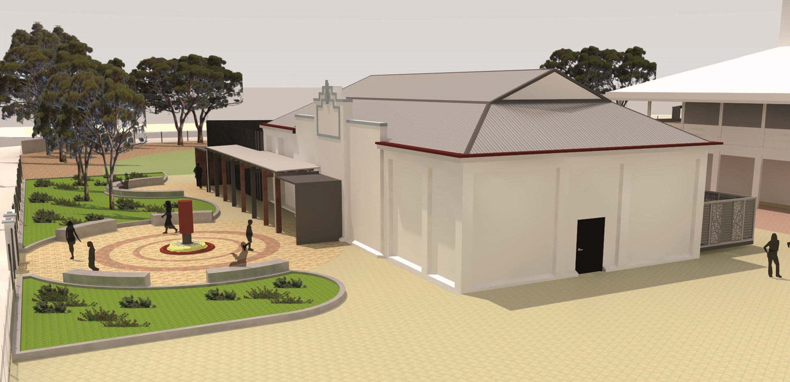 Artist impression of school building concept