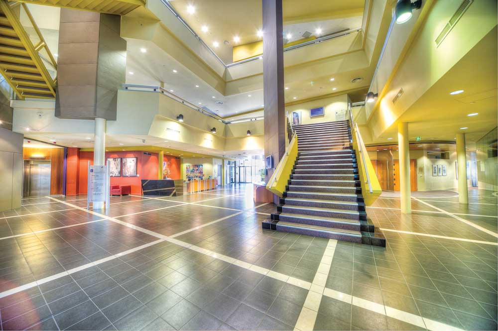 Education Development Centre lobby and staircase.