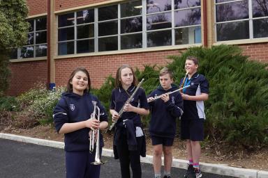 Kids with musical instruments