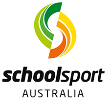The School Sport Australia logo. A green and yellow stylised S.